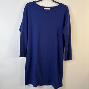 Global Work Royal Blue Shift Dress Size L